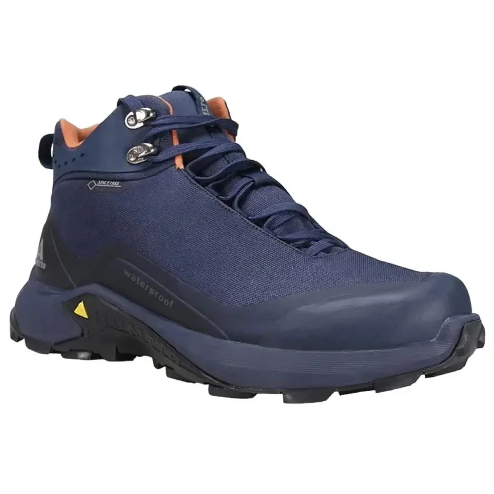 HUMTTO Mens All-Terrain Waterproof Hiking Boots Outdoor Series Navy Blue Sz 11.5
